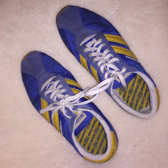 skechers yellow sneakers